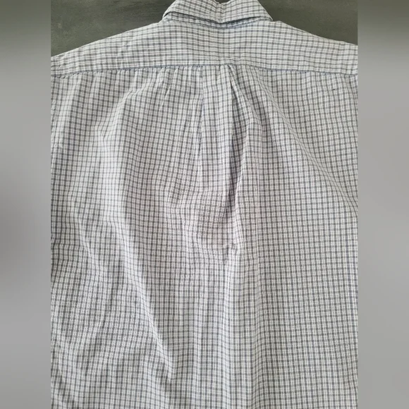 Ralph Lauren Blaire 100% Cotton Short Sleeve Button Down Shirt Red Blue Checked - Picture 7 of 7